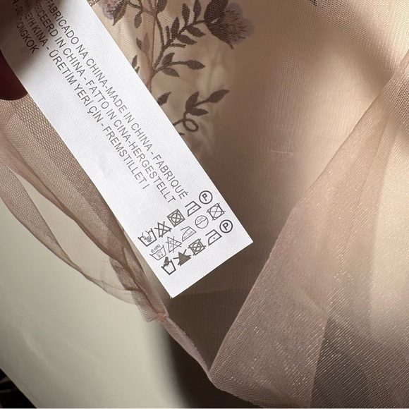 Zara Sheer Tulle Emroidered Blouse - Picture 13 of 14